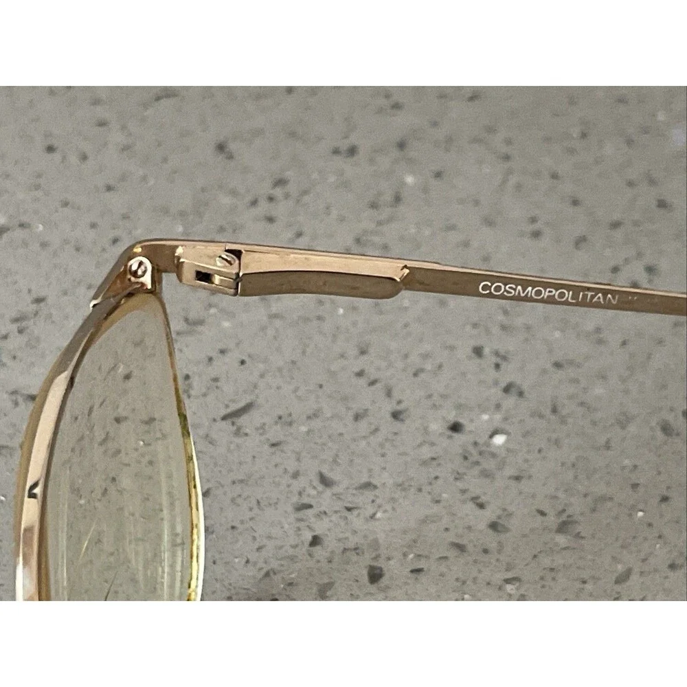 Cosmopolitan Eyeglasses Metal Frames ONLY Hearst Corp Marine Gold 52-19-135